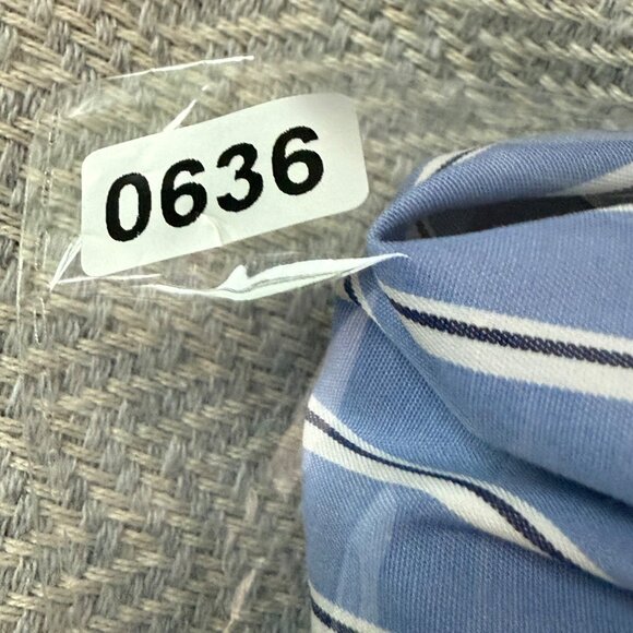 Ralph Lauren Men Dress Shirt Large 17.5 32/33 Blue White Stripes Formal Prep - Picture 13 of 14